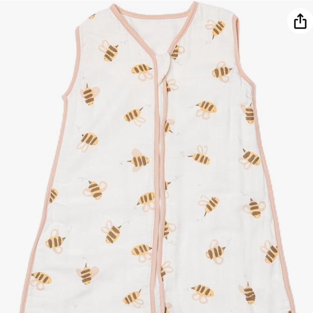 Nightingale BAMBOO MUSLIN Baby Sleeping Bags - Wearable Blanket for Baby Bee XL